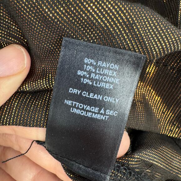 NEW Anthropolgie Amadi Bronze Metallic Top Blouse XSP Party Event Holiday XS - Picture 9 of 9